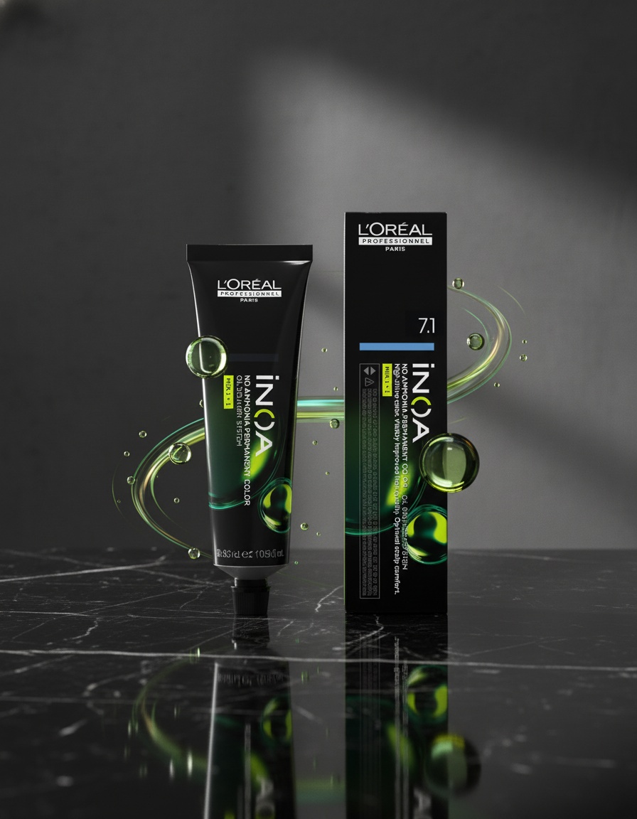 L'orÉal professionnel paris INOA no ammonia permanent color #7.1 60 gr - Afbeelding 2