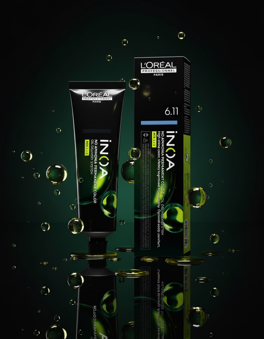 L'orÉal professionnel paris INOA no ammonia permanent color #6.11 60 gr - Afbeelding 2