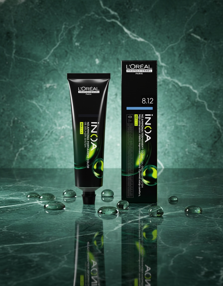 L'orÉal professionnel paris INOA no ammonia permanent color #8.12 60 gr - Afbeelding 2