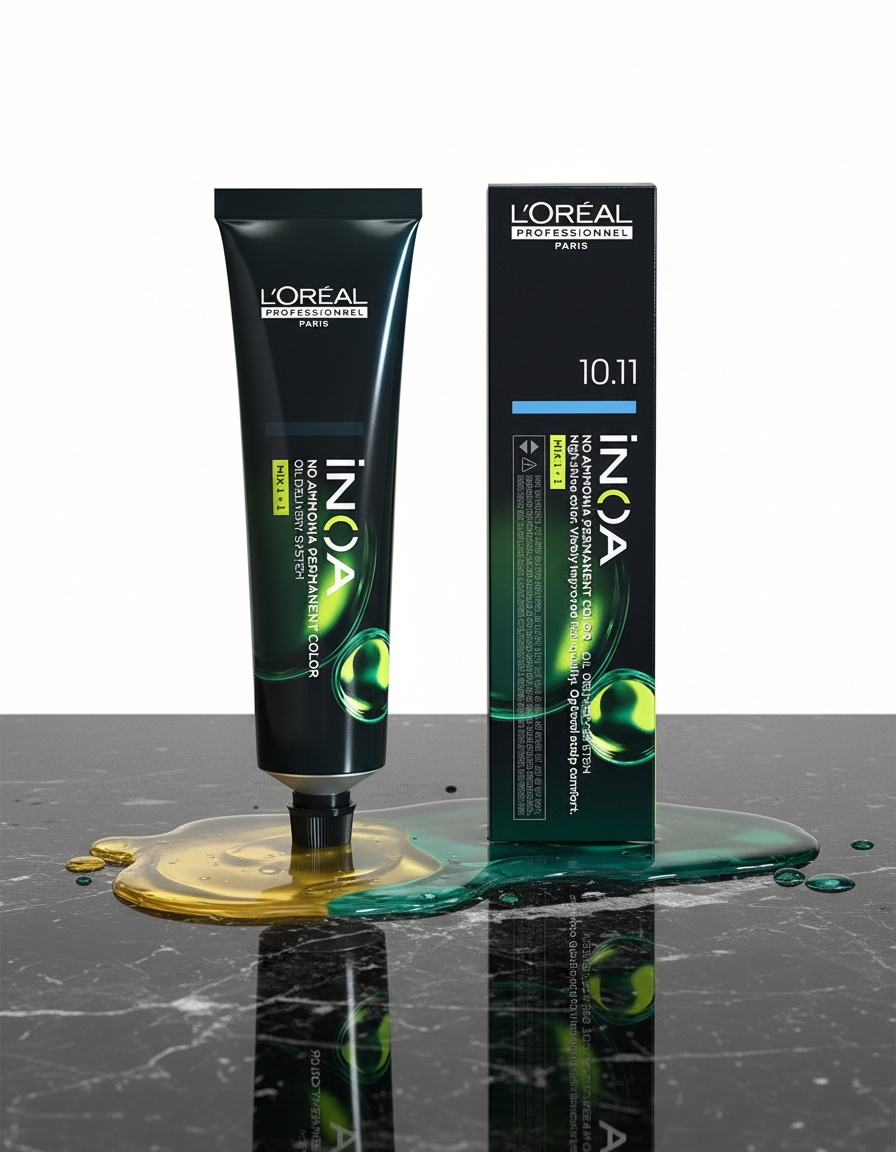 L'orÉal professionnel paris INOA no ammonia permanent color #10.11 60 gr - Afbeelding 2
