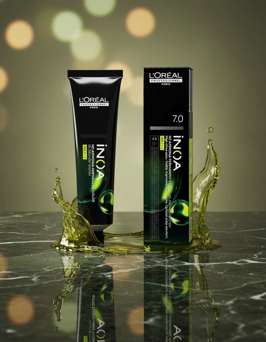 L'orÉal professionnel paris INOA no ammonia permanent color #7.0 60 gr - Afbeelding 2