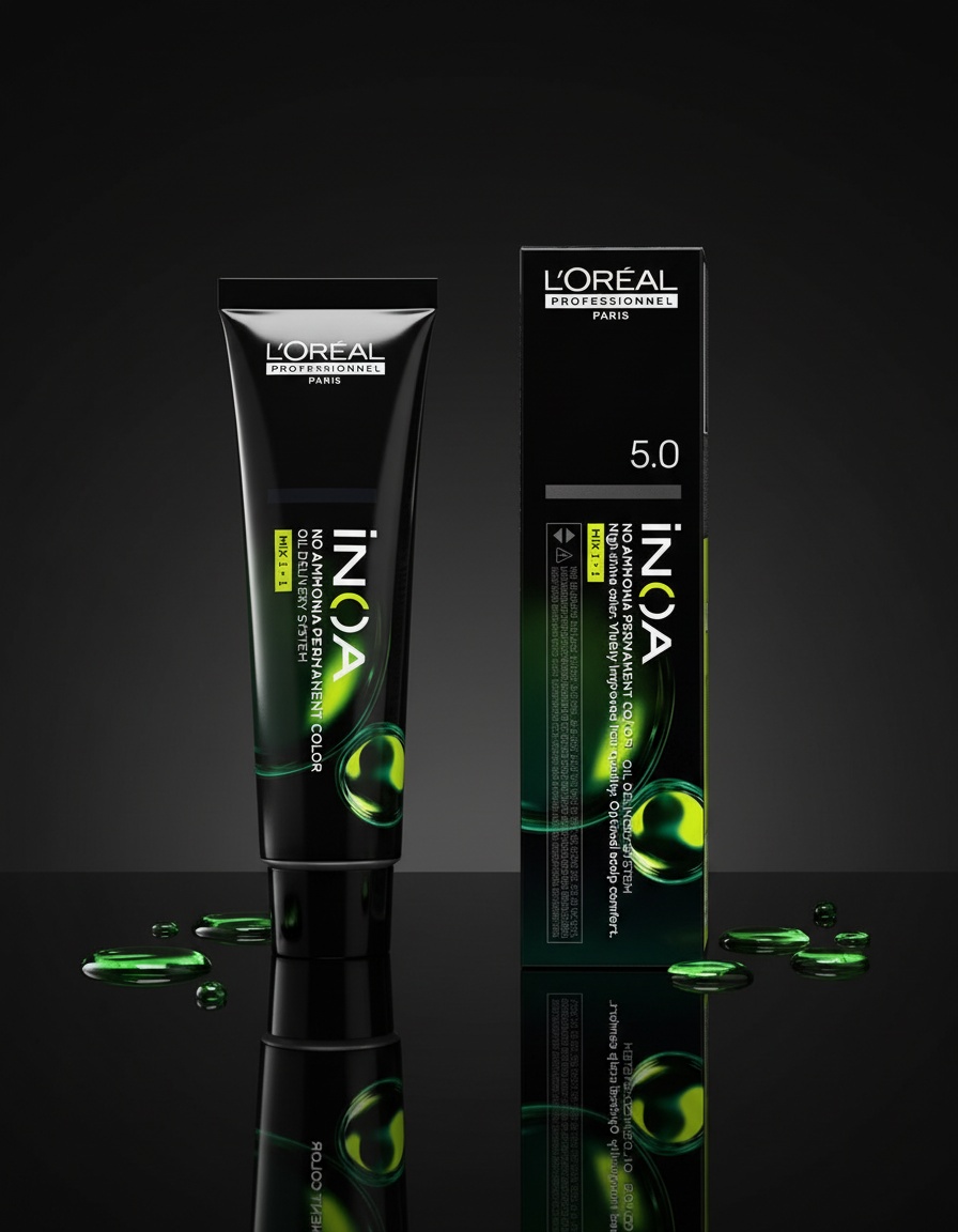 L'orÉal professionnel paris INOA no ammonia permanent color #5.0 60 gr - Afbeelding 2