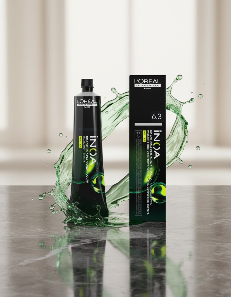 L'orÉal professionnel paris INOA no ammonia permanent color #6.3 60 gr - Afbeelding 2