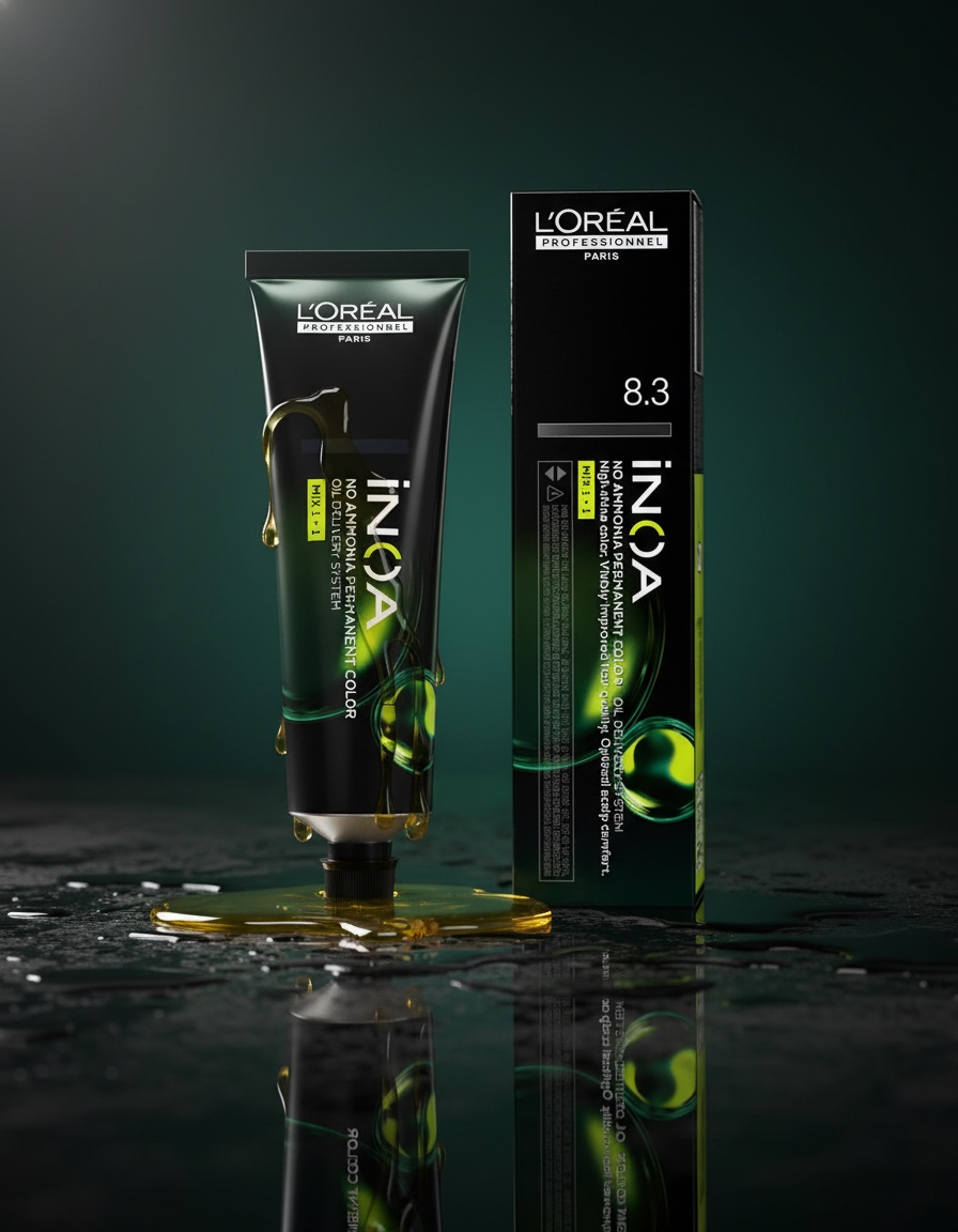 L'orÉal professionnel paris INOA no ammonia permanent color #8.3 60 gr - Afbeelding 2