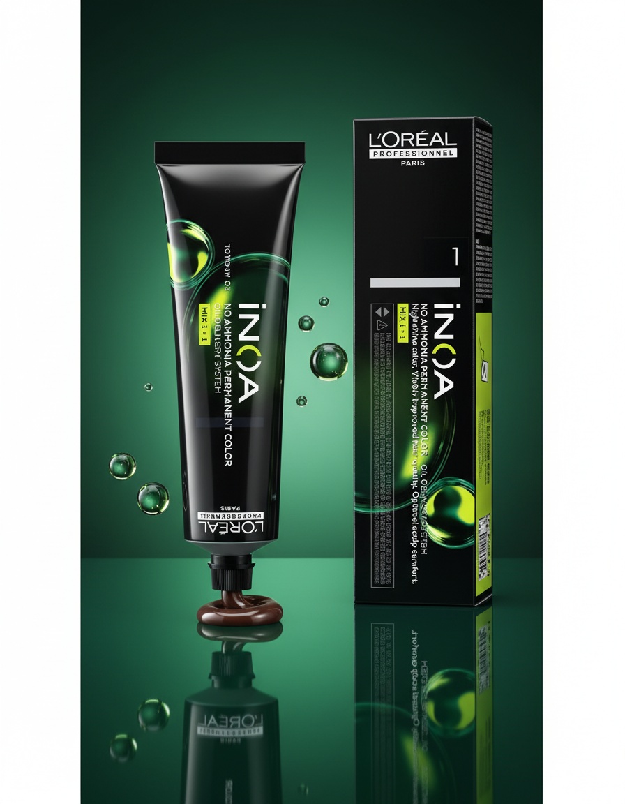 L'orÉal professionnel paris INOA no ammonia permanent color #1 60 gr - Afbeelding 2