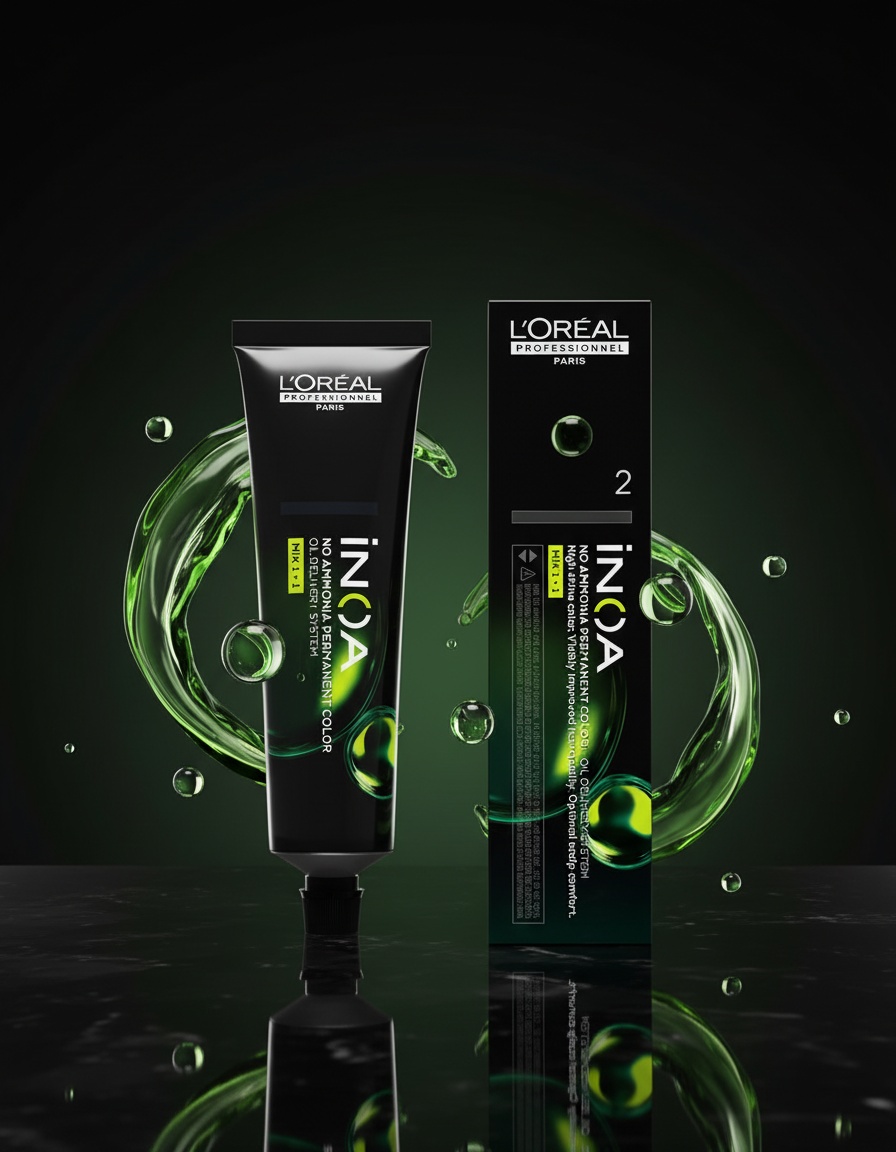 L'orÉal professionnel paris INOA no ammonia permanent color #2 60 gr - Afbeelding 2