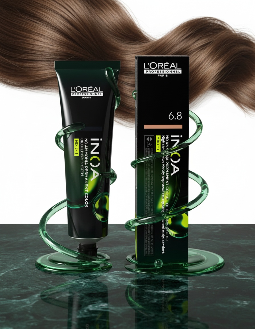 L'orÉal professionnel paris INOA no ammonia permanent color #6.8 60 gr - Afbeelding 2