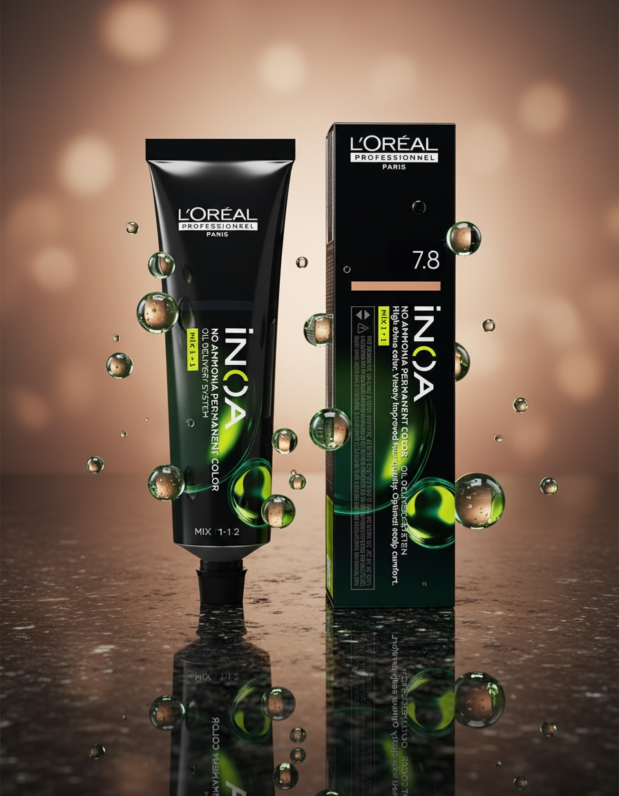 L'orÉal professionnel paris INOA no ammonia permanent color #7.8 60 gr - Afbeelding 2