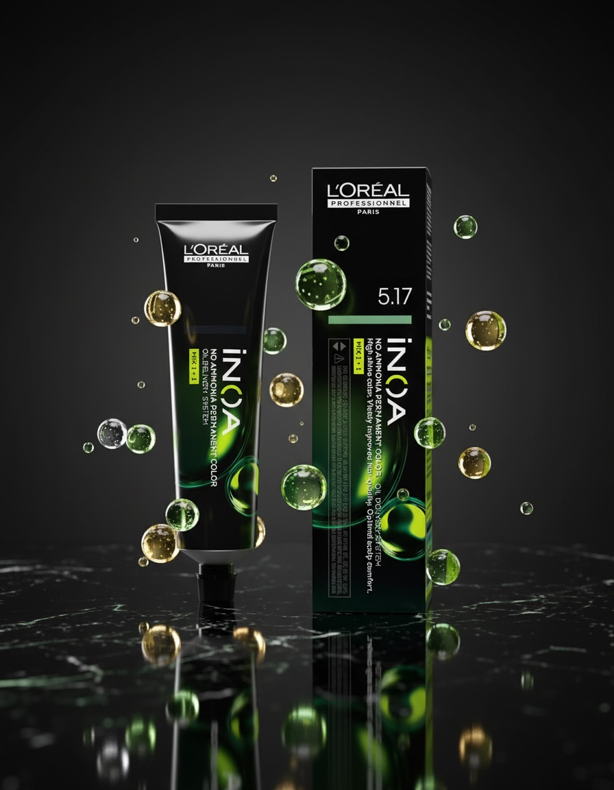 L'orÉal professionnel paris INOA no ammonia permanent color #5.17 60 gr - Afbeelding 2