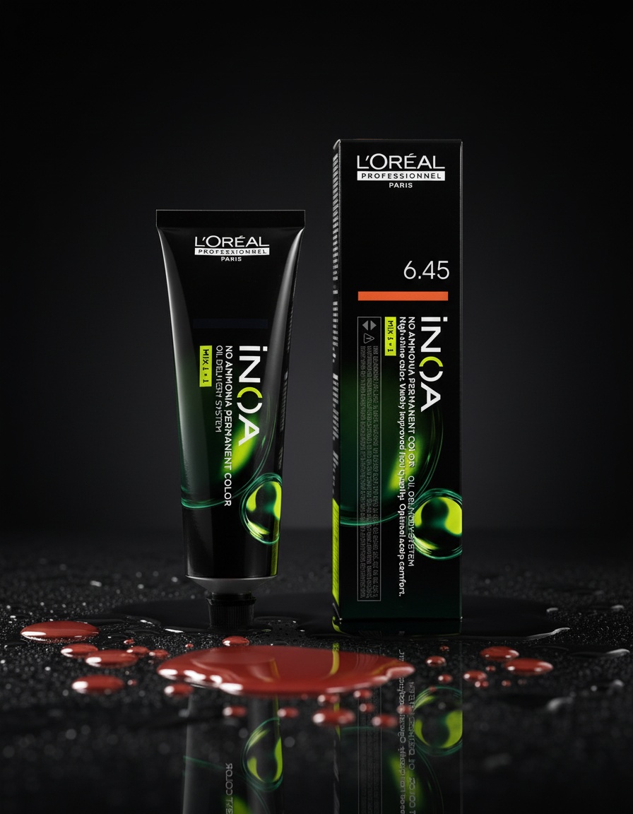 L'orÉal professionnel paris INOA no ammonia permanent color #6.45 60 gr - Afbeelding 2