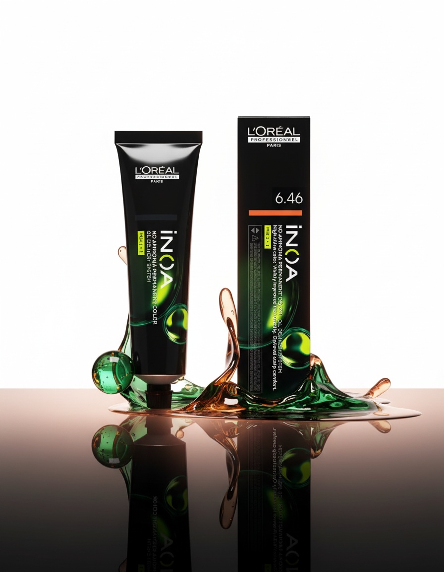 L'orÉal professionnel paris INOA no ammonia permanent color #6.46 60 gr - Afbeelding 2