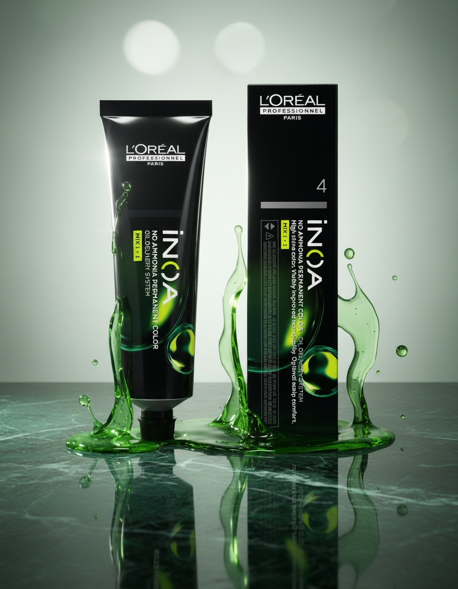 L'orÉal professionnel paris INOA no ammonia permanent color #4 60 gr - Afbeelding 2