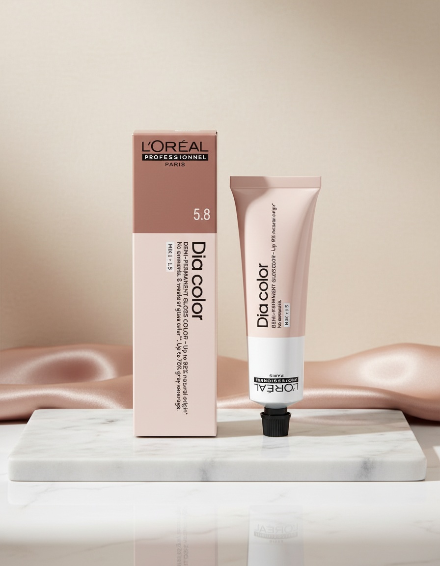 L'orÉal professionnel paris DIA COLOR demi-permanent coloration without ammonia #4.20 60 ml - Afbeelding 2