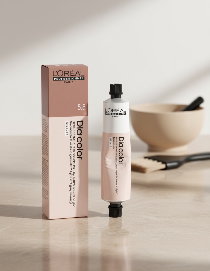L'orÉal professionnel paris DIA COLOR demi-permanent coloration without ammonia #6.84 60 ml - Afbeelding 2
