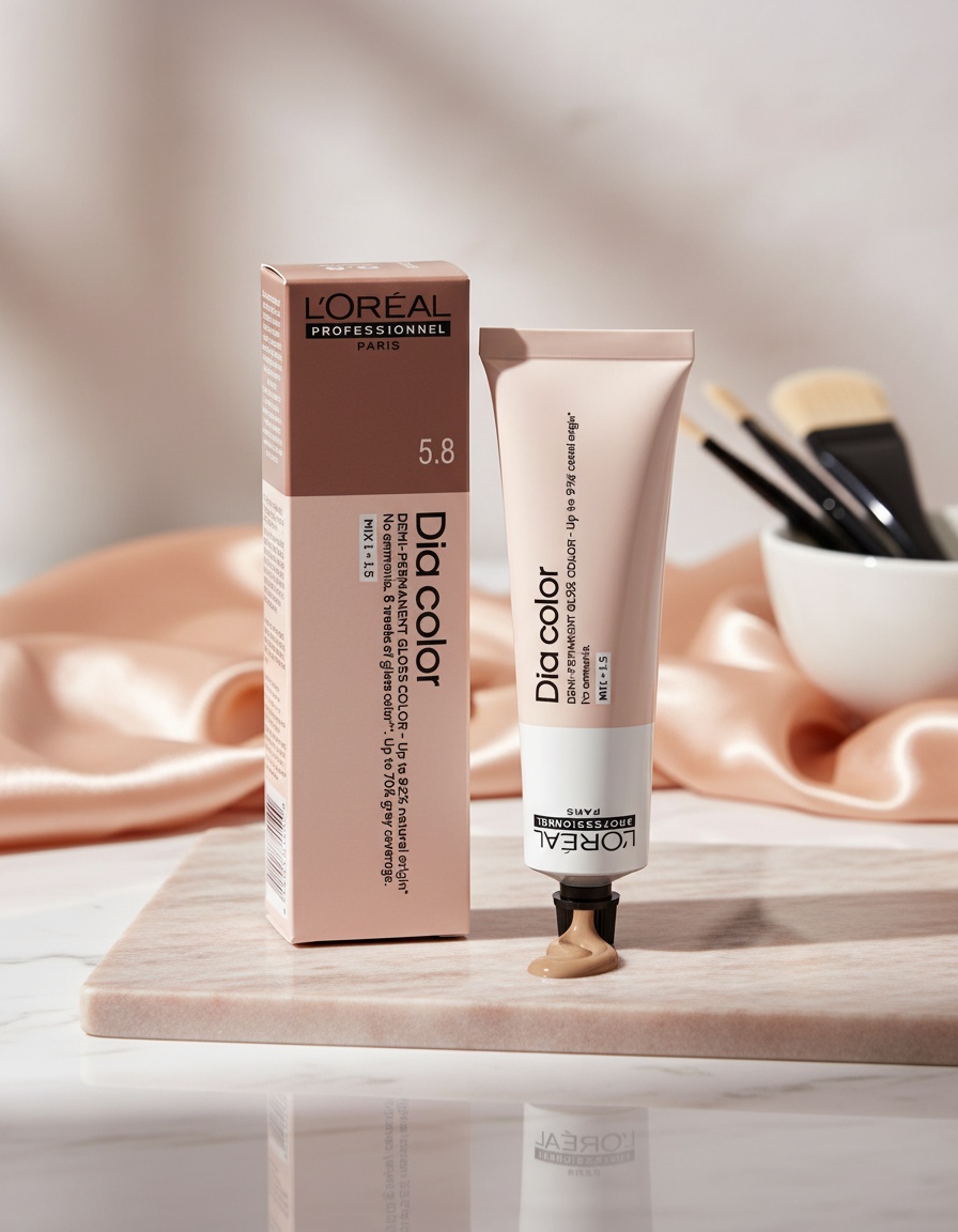 L'orÉal professionnel paris DIA COLOR demi-permanent coloration without ammonia #5.18 60 ml - Afbeelding 2