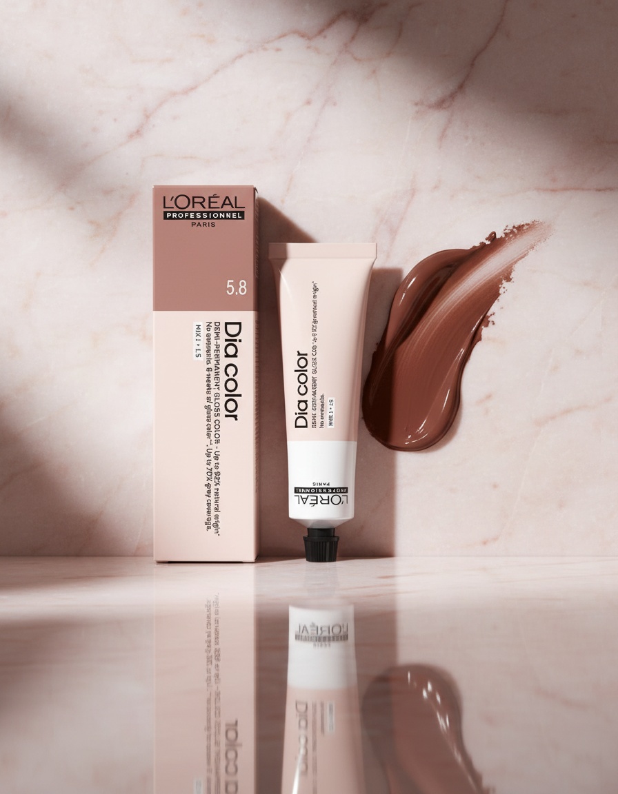 L'orÉal professionnel paris DIA COLOR demi-permanent coloration without ammonia #6.45 60 ml - Afbeelding 2