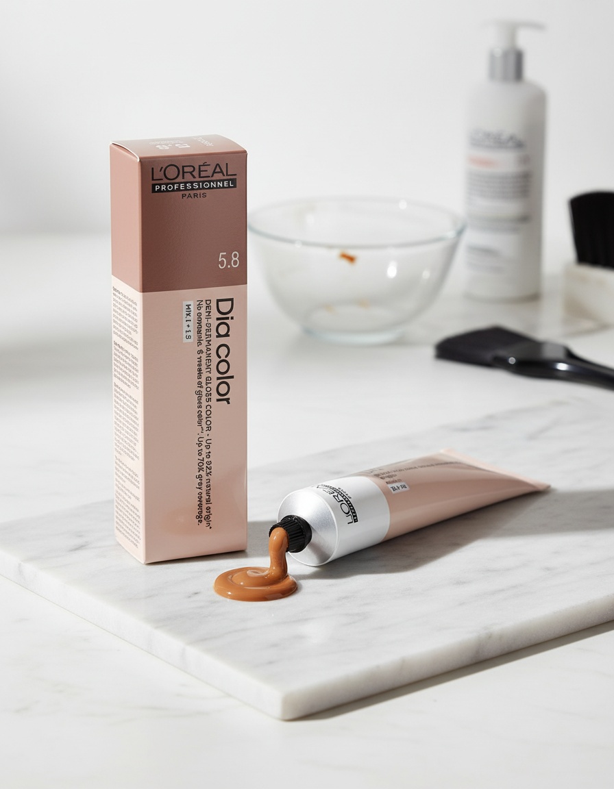 L'orÉal professionnel paris DIA COLOR demi-permanent coloration without ammonia #5.35 60 ml - Afbeelding 2