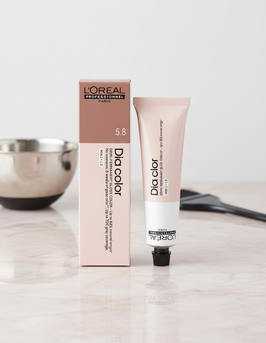 L'orÉal professionnel paris DIA COLOR demi-permanent coloration without ammonia #5.4 60 ml - Afbeelding 2