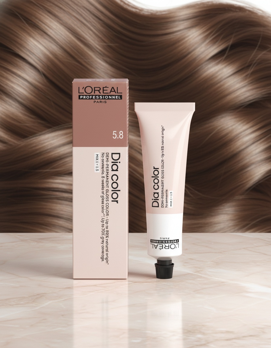 L'orÉal professionnel paris DIA COLOR demi-permanent coloration without ammonia #5.1 60 ml - Afbeelding 2