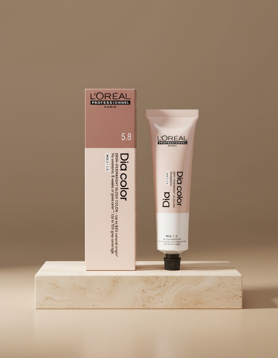 L'orÉal professionnel paris DIA COLOR demi-permanent coloration without ammonia #4 60 ml - Afbeelding 2