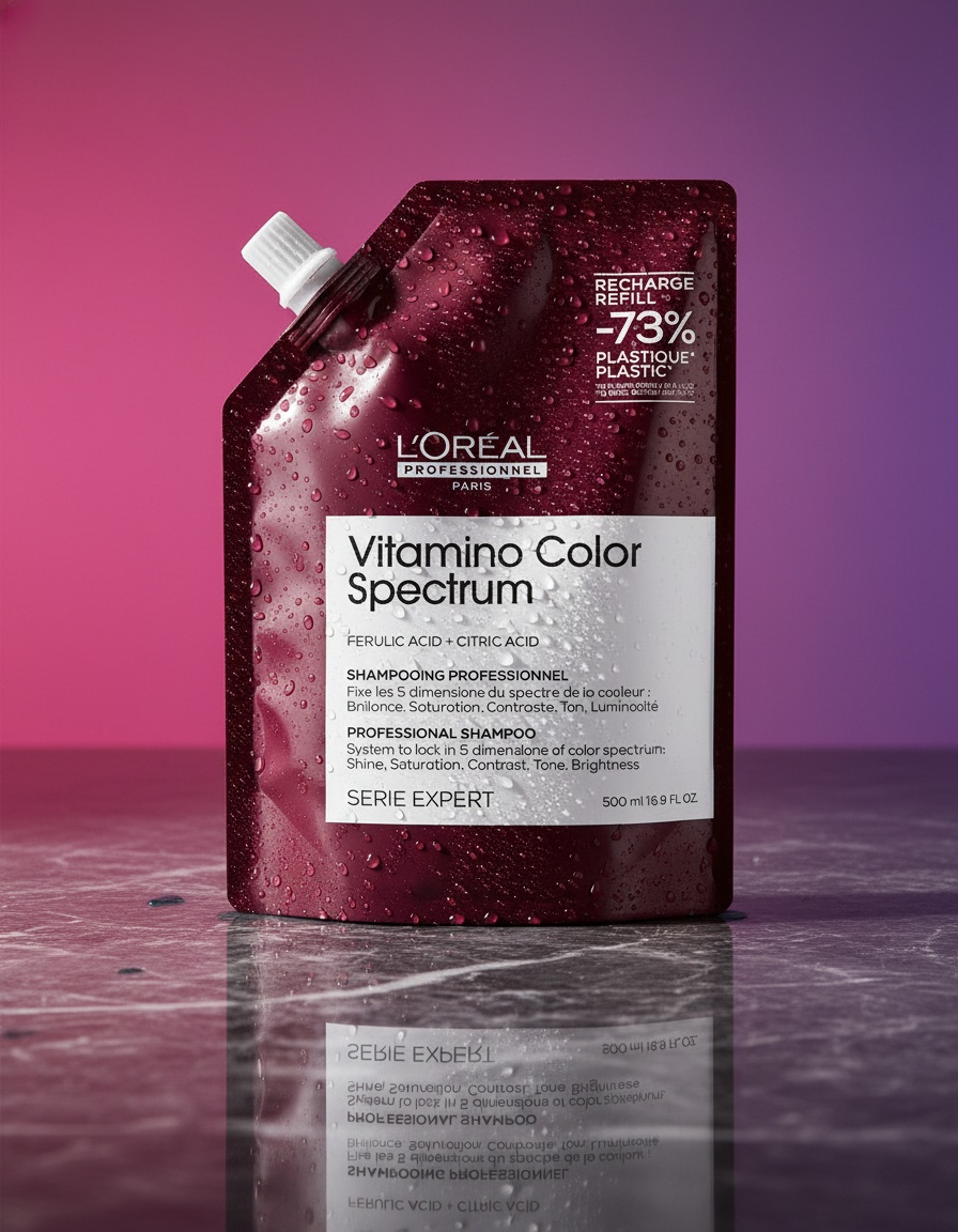 L'orÉal professionnel paris VITAMINO COLOR SPECTRUM refillable shampoo 500 ml - Afbeelding 2