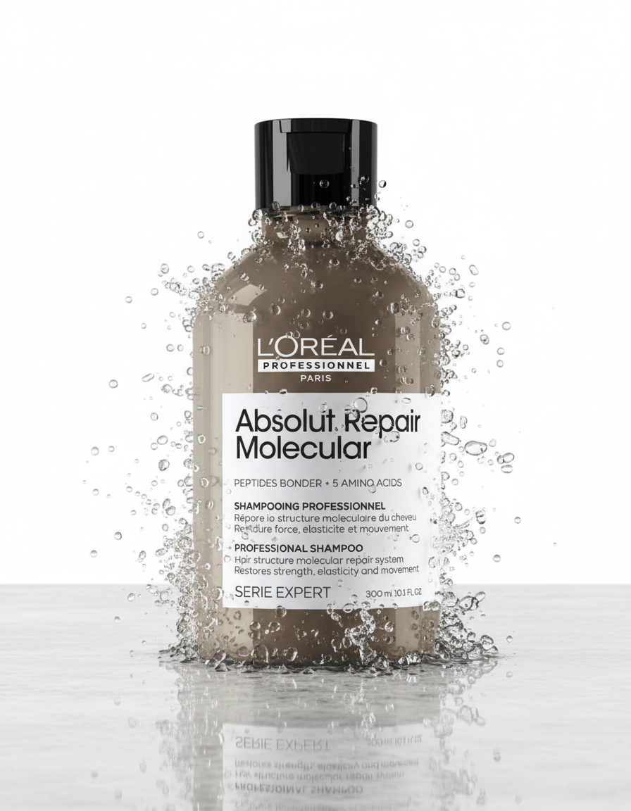 L'orÉal professionnel paris ABSOLUT REPAIR MOLECULAR professional sulfate-free shampoo for damaged hair 300 ml - Afbeelding 2
