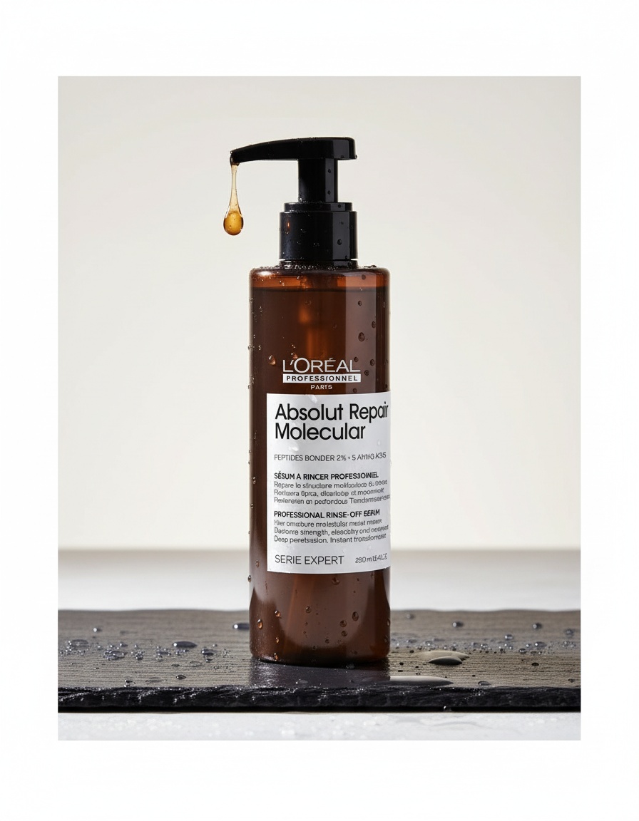 L'orÉal professionnel paris ABSOLUT REPAIR MOLECULAR professional rinse treatment serum for damaged hair 250 ml - Afbeelding 2