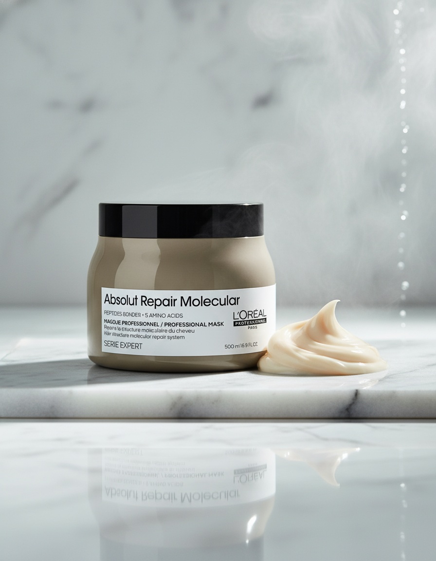 L'orÉal professionnel paris ABSOLUT REPAIR MOLECULAR professional leave-in repair mask for damaged hair 500 ml - Afbeelding 2