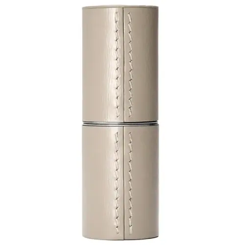 La Bouche Rouge Beige Leather Lipstick Case