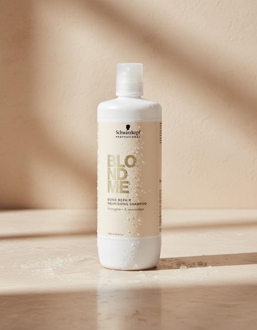 Schwarzkopf BLONDME BOND REPAIR nourishing shampoo 1000 ml - Afbeelding 2