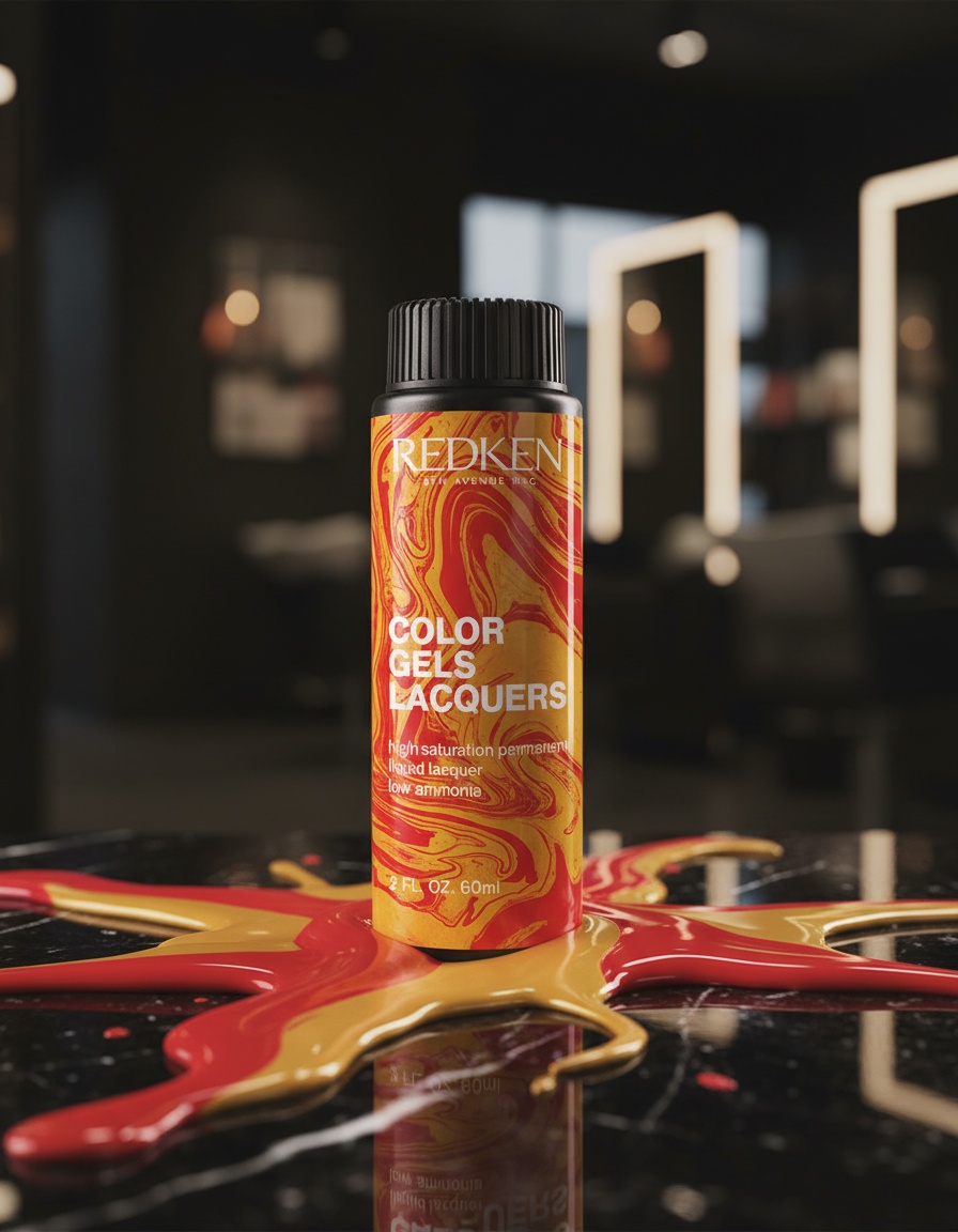 Redken COLOR GELS LACQUERS #6CB-Amber glaze 60 ml x 3 u - Afbeelding 2