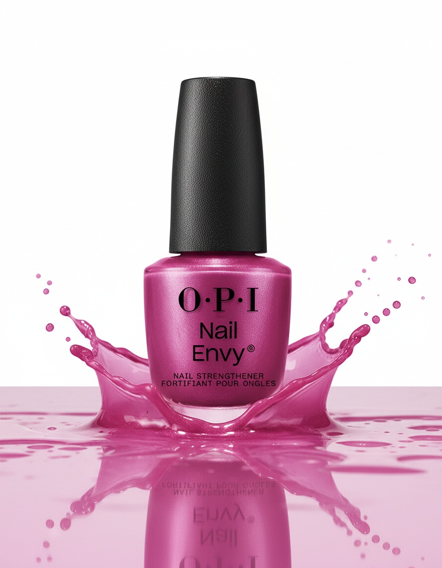 Opi NAIL ENVY Nail Strengthening Treatment Polish #Powerful Pink 15 ml - Afbeelding 2