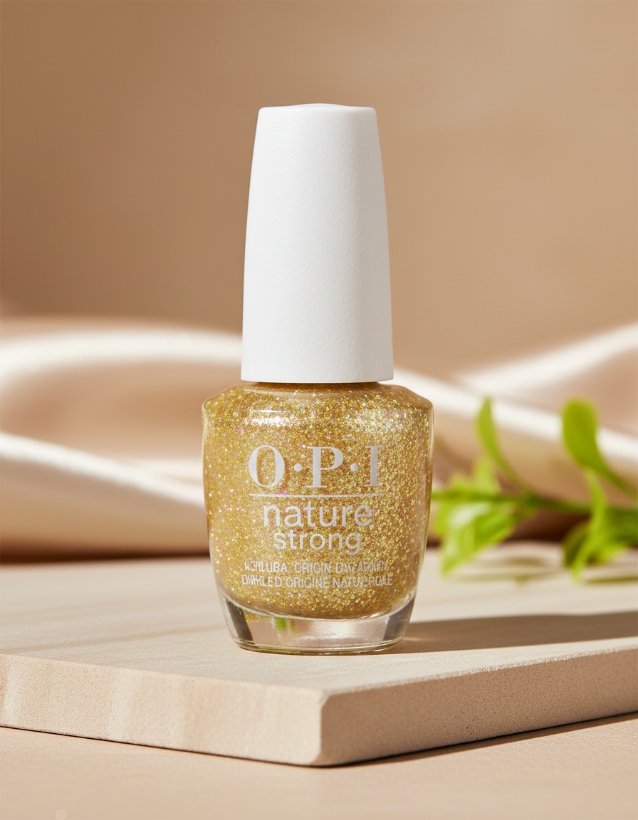 Opi NATURE STRONG Natural Origin Nail Polish #Mind-full of Glitter 15 ml - Afbeelding 2