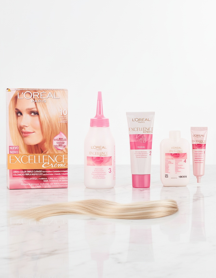 L'orÉal paris EXCELLENCE Creme dye #10 very light blonde 192 ml - Afbeelding 2