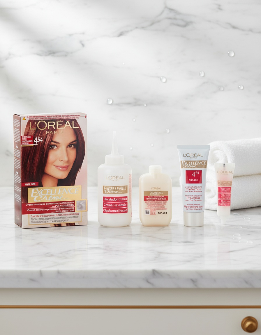 L'orÉal paris EXCELLENCE Creme dye #4.54-copper mahogany chestnut 192 ml - Afbeelding 2