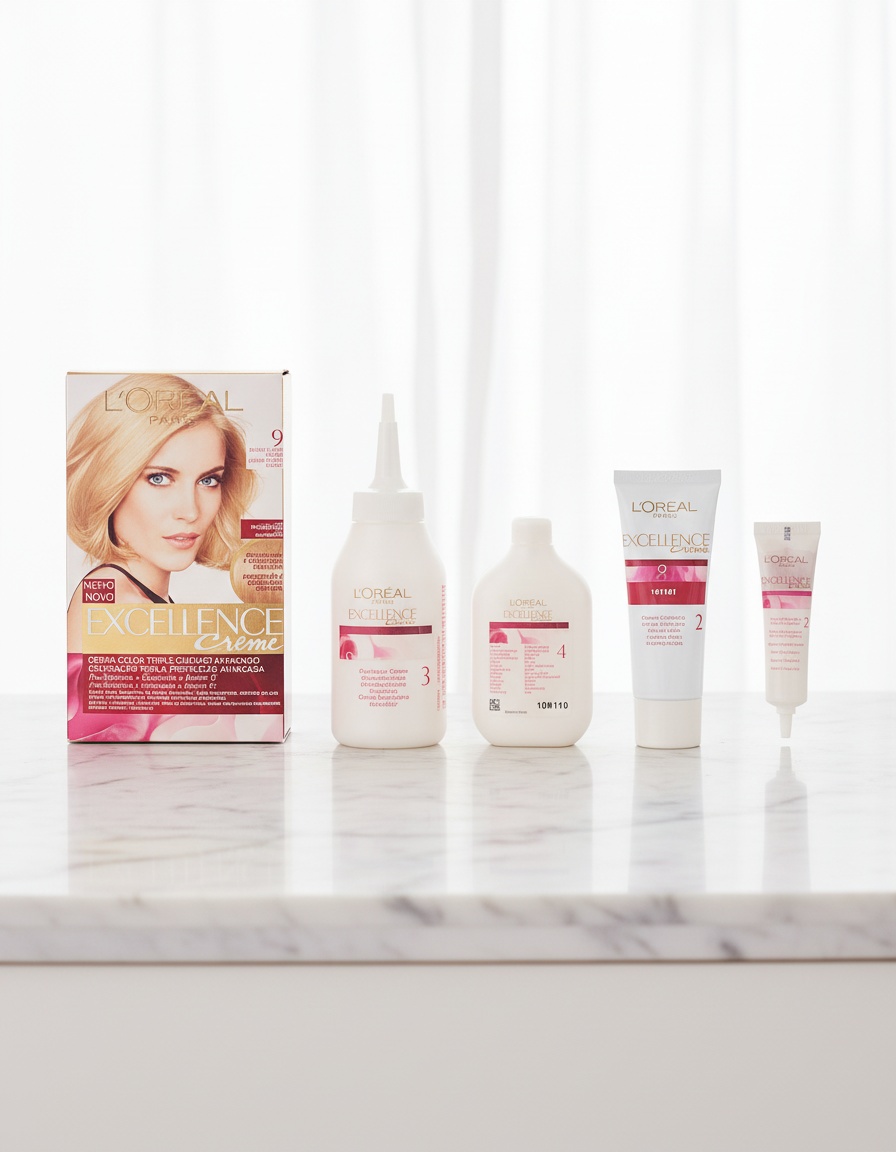 L'orÉal paris EXCELLENCE Creme dye #9-light light blonde 192 ml - Afbeelding 2