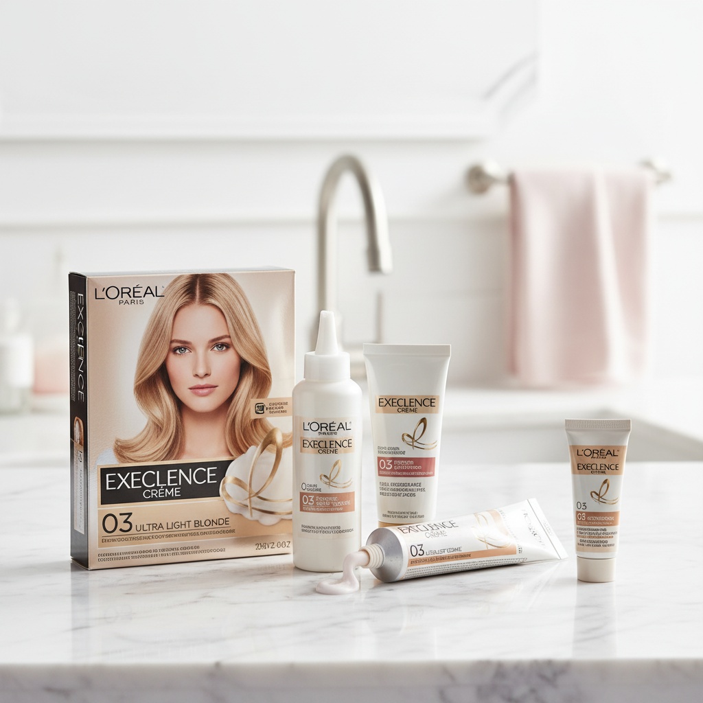 L'orÉal paris EXCELLENCE Creme dye #03 ultra light ash blonde 192 ml - Afbeelding 2