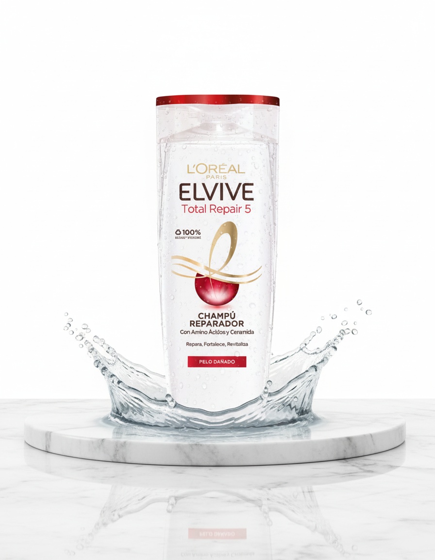L'orÉal paris ELVIVE TOTAL REPAIR 5 restorative shampoo 370 ml - Afbeelding 2