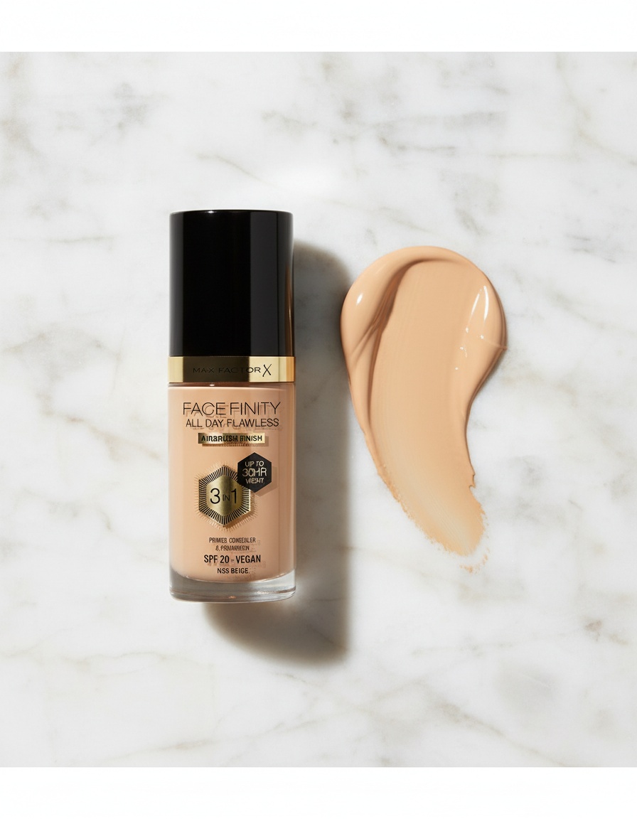 Max factor FACEFINITY 3IN1 primer, concealer & foundation #55-beige 30 ml - Afbeelding 2