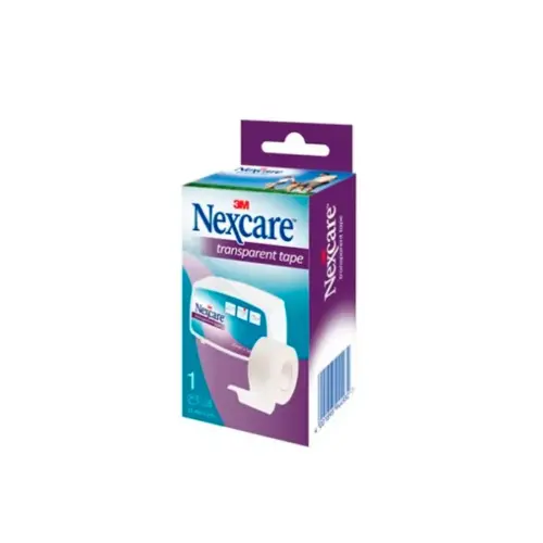 Nexcare Transparante Pleistertape | Unisex 2,5cm x 5m | Waterdicht Hypoallergeen