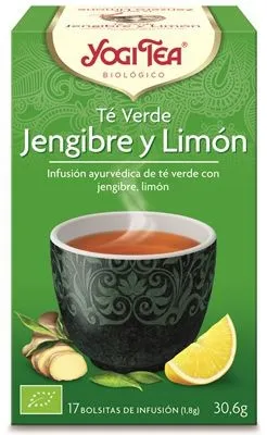 Yogi Tea Te Verde Jengibre y Limon 17 X 1,8g