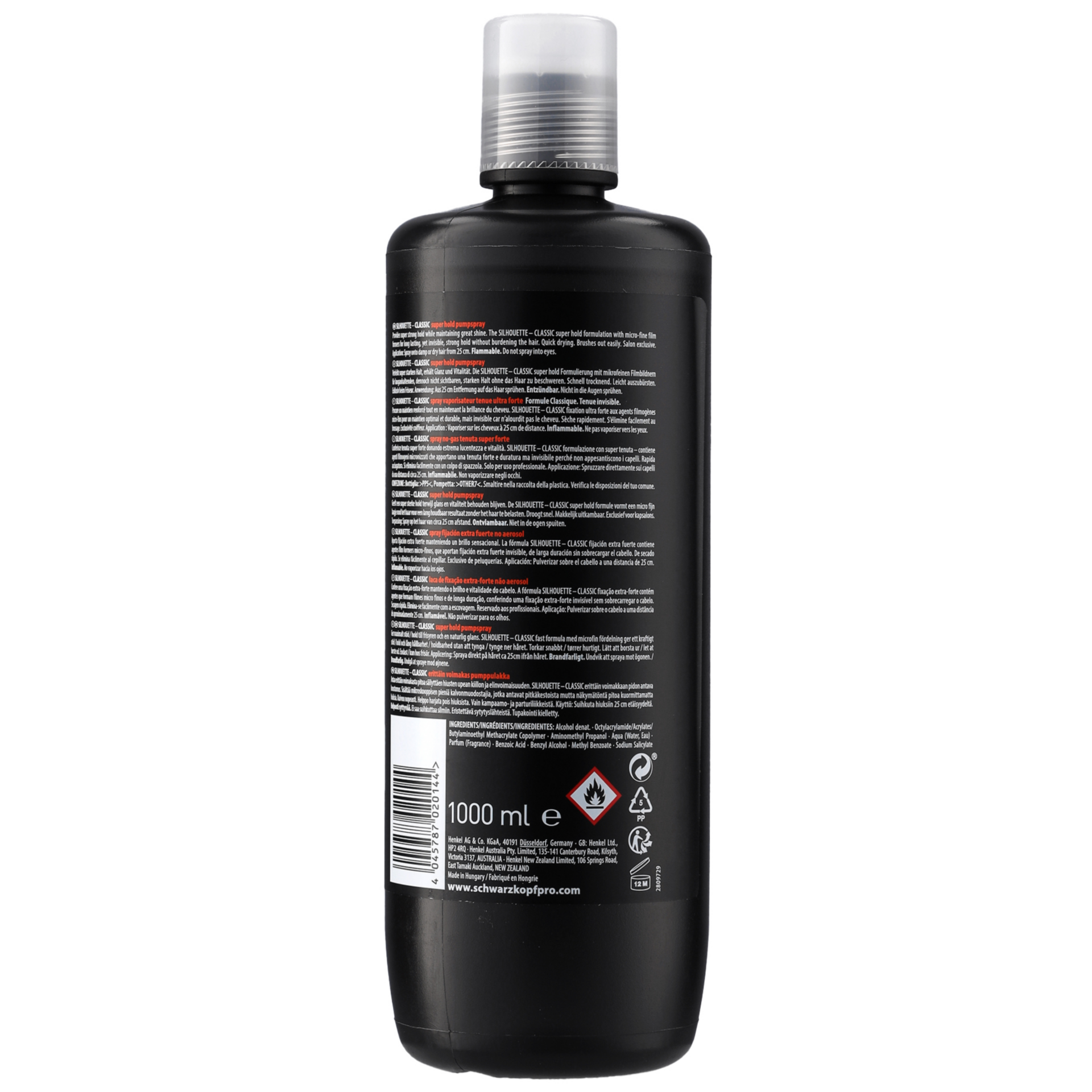 Schwarzkopf SILHOUETTE pump spray super hold 1000 ml - Afbeelding 5