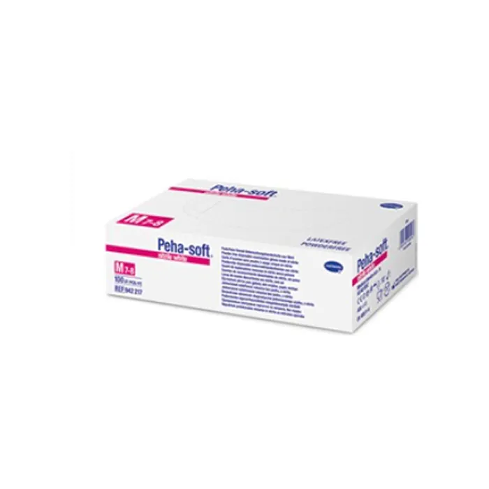 Peha-Soft Nitrile Gloves White T/L 200 Units