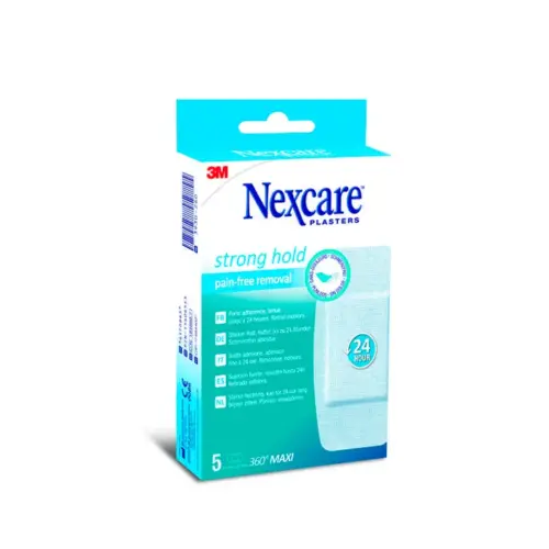 Nexcare Sensitive 360º Maxi 5 Silicone Plasters 50mm x 100mm