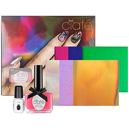 Ciaté Colourfoil Woderland & Carnival Nail Duo Geschenkset 12 Stukls (Deze set bevat:1 x 13.5ml Grey Wonderland Nagellak1 x 13.5ml Carnival Couture Nagellak 2 x 5ml Folie Fix + Folie)