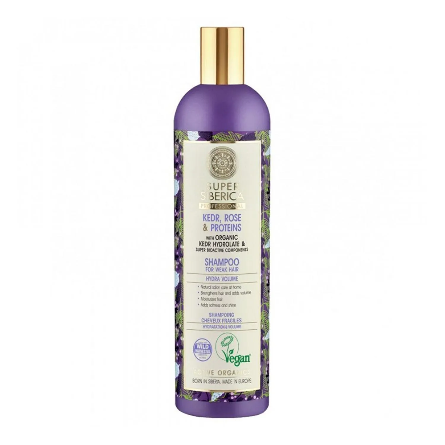 Natura Siberica Pino Rosa y Proteinas Champu Profesional Cabello Debil 400ml