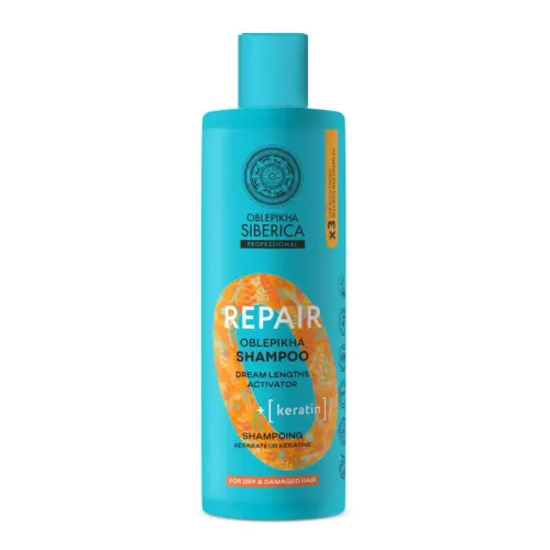 Natura Siberica Oblepikha Repair Keratin Champu Cabello Seco 400ml