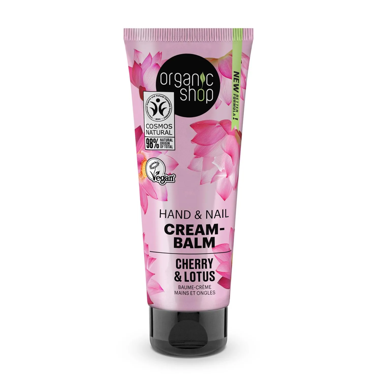 Organic Shop Cherry y Lotus Balsamo De Uñas Cream-Balm 75ml