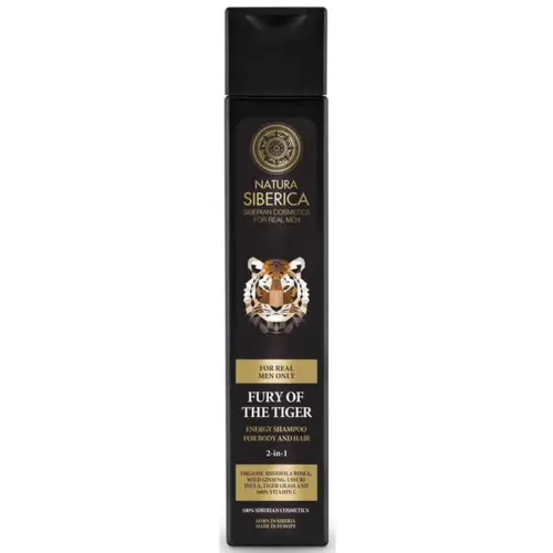 Natura Fury Of The Tiger Energy Shampoo For Body And Hair 2 In 1 250ml