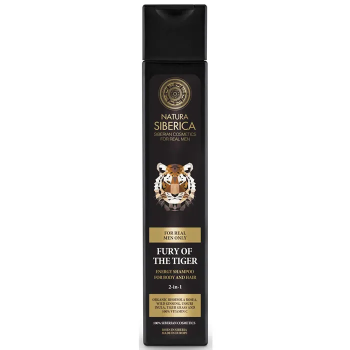 Natura Fury Of The Tiger Energy Shampoo For Body And Hair 2 In 1 250ml